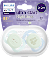 Schnuller ultra start Nighttime, grün/blau, 0-2 Monate  PHILIPS AVENT