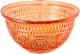 Glasschale mit Schliff, orange Dekorieren & Einrichten