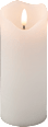 LED Stumpen mit Timer, weiß (17 cm) Dekorieren & Einrichten