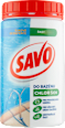 Prípravok vo forme granulátu Do bazénu chlór šok SAVO