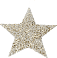 Stern, Pailletten, weiß-gold Dekorieren & Einrichten