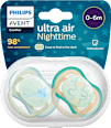 Nočné cumlíky ultra air Nighttime - 0-6 m PHILIPS AVENT