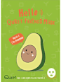 Maschera viso in tessuto nutriente all'avocado Quret