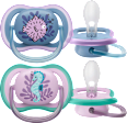 Schnuller ultra air Silikon, blau/rosa, 6-18 Monate PHILIPS AVENT