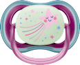 Schnuller ultra air Nighttime, rosa/grau , 6-18 Monate  PHILIPS AVENT
