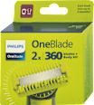 Náhradné holiace hlavice OneBlade 360 blades + Body kit QP624/50 PHILIPS OneBlade