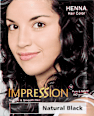 Pure&Natural kana za kosu - Natural black IMPRESSION