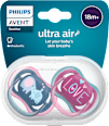 Ortodontické cumlíky Ultra Air 18m+ - ružové PHILIPS AVENT