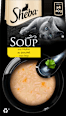 Nassfutter Katze Soup mit Huhn, Multipack (4x40 g) Sheba