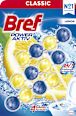 WC blok Power Aktiv s vůní citronu 3x50 g Bref