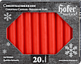 Christbaumschmuck Kerzen rot hofer