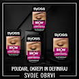 Trajna barva za obrvi Brow Tint, temno rjava syoss