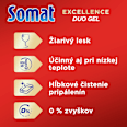 Gél do umývačky riadu Excellence Duo Gel Somat