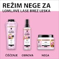 Maska za ustvarjanje mikrovezi in sijaj las Shine 4 v 1  Schwarzkopf GLISS