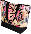 Strandtasche mit Blumen-Muster keine Marke