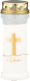 Grablicht Kreuz "in Gedenken" hofer