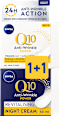 Q10 Anti-wrinkle dnevna i noćna krema za lice, 1+1 gratis NIVEA