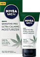 Vlažilna krema za obraz  SENSITIVE PRO ULTRA-CALMING z oljem iz semen konoplje 100% rastlinskega izvora NIVEA MEN