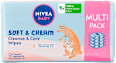 Soft & Cream vlažne maramice, 4 x 57 NIVEA BABY