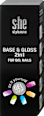 Base & Gloss 2in1 lak za nokte – 002 s-he colour&style