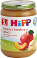 BIO voćna kašica – banana i breskva u jabuci, 5 + mj. HiPP