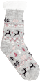 Kuschelsocken grau Rentier PURSET