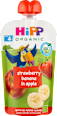 BIO HiPPis příkrm v sáčku Jablko, banán a jahoda HiPP