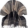 Poncho mit Karo Muster Accessories