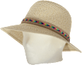 Strohhut mit Bast-Band PURSET