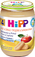 Био плодова каша с ябълки, банани и бебешки бисквити HiPP