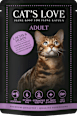 Nassfutter Katze mit Lachs & Huhn in Gelee CAT'S LOVE