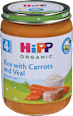 ORGANIC kašica za bebe - šargarepa sa pirinčem i teletinom, od 4. meseca HiPP