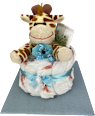 Windeltorte Giraffe blau Brandnation
