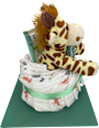 Windeltorte Giraffe grün Brandnation