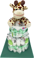 Windeltorte groß Giraffe grün Brandnation