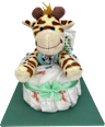 Windeltorte Giraffe grün Brandnation