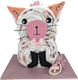 Windeltorte Katze rosa Brandnation