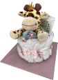 Windeltorte Giraffe rosa Brandnation