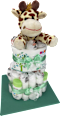 Windeltorte groß Giraffe grün Brandnation