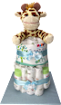 Windeltorte groß Giraffe blau Brandnation