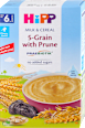 Instant kaša mleko i žitarice – 5 žitarica sa šljivom, sa prebiotikom, od 6. meseca HiPP