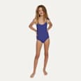 Periodenunterwäsche Badeanzug Teens Sailor Blue, Gr. 164 SELENACARE