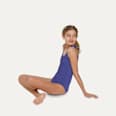 Periodenunterwäsche Badeanzug Teens Sailor Blue, Gr. 164 SELENACARE