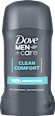 Antitranspirant Deostick Clean Comfort Dove MEN+CARE