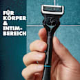 Rasierer, Intimate + 2 Klingen Gillette