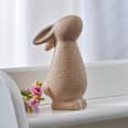 Terracottahase stehend, angeraute Oberfläche, hellbraun Dekorieren & Einrichten