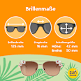 Sonnenbrille Kids Pilotenbille mit goldfarbenem Gestell & weißen Blümchen SUNDANCE