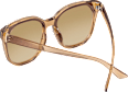 Sonnenbrille Damen hellbraun transparent SUNDANCE