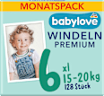 Windeln Premium Gr. 6, XL, 15-20 kg, Monatspack babylove