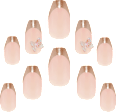 3D Gel Finish Fluterby Set Elegant Touch